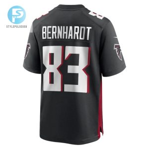 Jared Bernhardt Atlanta Falcons Game Player Jersey Black stylepulseusa 1 3