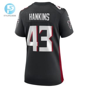 Matt Hankins Atlanta Falcons Womens Game Player Jersey Black stylepulseusa 1 3