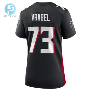 Tyler Vrabel Atlanta Falcons Womens Player Game Jersey Black stylepulseusa 1 3