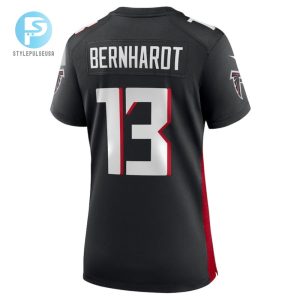 Jared Bernhardt Atlanta Falcons Womens Player Game Jersey Black stylepulseusa 1 3