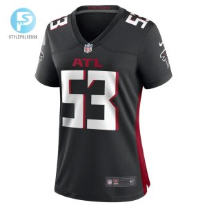 Nick Kwiatkoski Atlanta Falcons Womens Game Player Jersey Black stylepulseusa 1 2