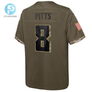 Kyle Pitts Atlanta Falcons 2022 Salute To Service Player Limited Jersey Olive stylepulseusa 1 3