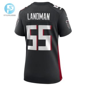 Nate Landman Atlanta Falcons Womens Game Player Jersey Black stylepulseusa 1 3