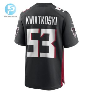 Nick Kwiatkoski Atlanta Falcons Game Player Jersey Black stylepulseusa 1 3