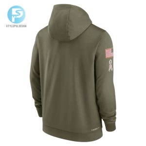 Atlanta Falcons 2022 Salute To Service Therma Performance Pullover Men Hoodie Olive stylepulseusa 1 2