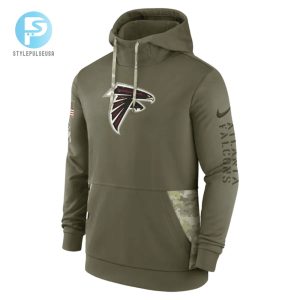 Atlanta Falcons 2022 Salute To Service Therma Performance Pullover Men Hoodie Olive stylepulseusa 1 3