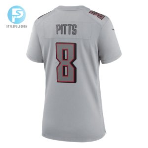 Kyle Pitts Atlanta Falcons Womens Atmosphere Fashion Game Jersey Gray stylepulseusa 1 3