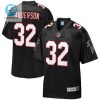 Jamal Anderson 32 Atlanta Falcons Pro Line Retired Player Jersey Black stylepulseusa 1