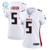 Drake London 5 Atlanta Falcons Womens Away Game Player Jersey White stylepulseusa 1