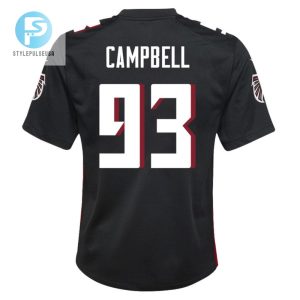 Calais Campbell 93 Atlanta Falcons Youth Game Jersey Black stylepulseusa 1 3