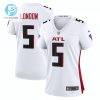 Drake London 5 Atlanta Falcons Women Away Game Jersey White stylepulseusa 1