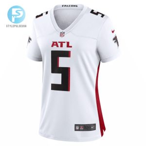 Drake London 5 Atlanta Falcons Women Away Game Jersey White stylepulseusa 1 2