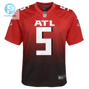 Drake London 5 Atlanta Falcons Youth Game Jersey Red stylepulseusa 1 2