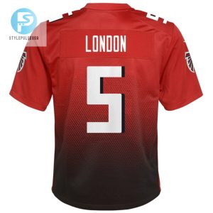 Drake London 5 Atlanta Falcons Youth Game Jersey Red stylepulseusa 1 3