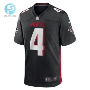 Desmond Ridder 4 Atlanta Falcons Game Jersey Men Black stylepulseusa 1 2