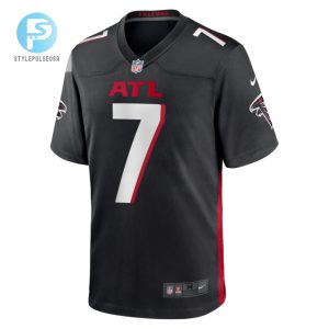 Bijan Robinson 7 Atlanta Falcons 2023 Nfl Draft Game Jersey Black stylepulseusa 1 2