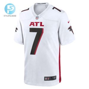 Bijan Robinson 7 Atlanta Falcons 2023 Nfl Draft Game Jersey White stylepulseusa 1 2