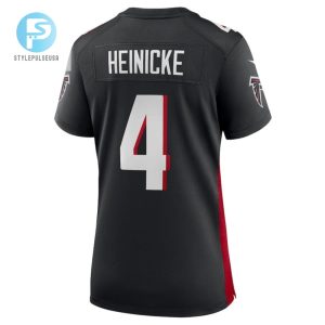 Taylor Heinicke 4 Atlanta Falcons Womens Game Player Jersey Black stylepulseusa 1 3