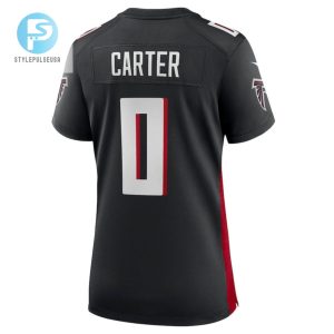 Lorenzo Carter 0 Atlanta Falcons Womens Game Player Jersey Black stylepulseusa 1 3