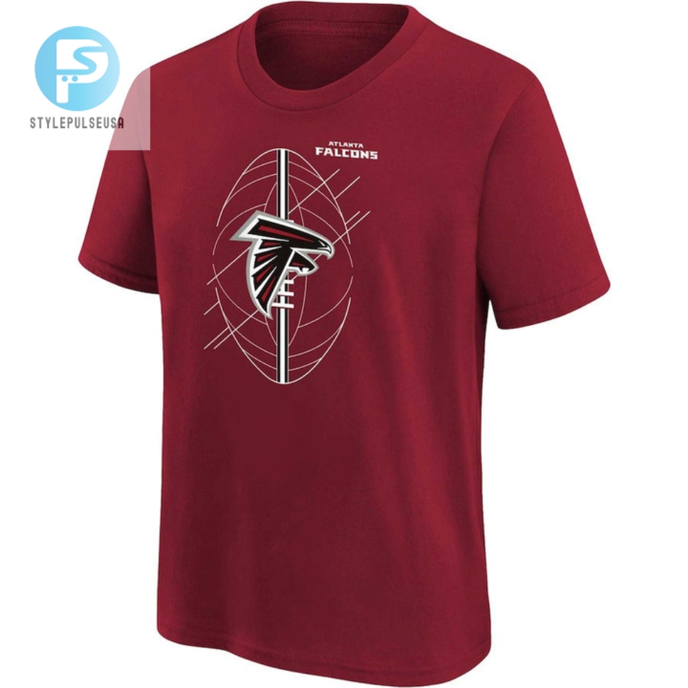 Atlanta Falcons Icon Logo Tshirt  Red 