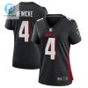 Taylor Heinicke 4 Atlanta Falcons Womens Game Jersey Black stylepulseusa 1