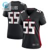 Kaden Elliss 55 Atlanta Falcons Womens Game Jersey Black stylepulseusa 1