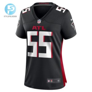 Kaden Elliss 55 Atlanta Falcons Womens Game Jersey Black stylepulseusa 1 2