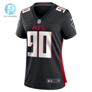 David Onyemata 90 Atlanta Falcons Womens Game Jersey Black stylepulseusa 1 2