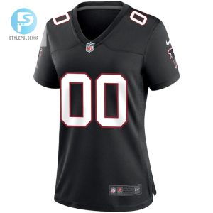 Atlanta Falcons Womens Throwback Custom Game Jersey Black stylepulseusa 1 2