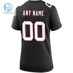 Atlanta Falcons Womens Throwback Custom Game Jersey Black stylepulseusa 1 3