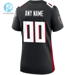 Atlanta Falcons Womens Custom Game Jersey Black stylepulseusa 1 3