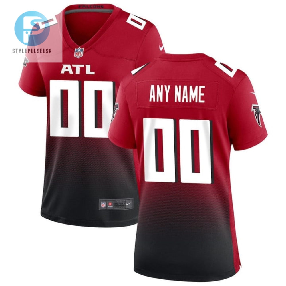 Atlanta Falcons Womens Custom Alternate Game Jersey Red stylepulseusa 1