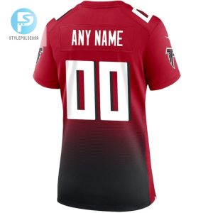 Atlanta Falcons Womens Custom Alternate Game Jersey Red stylepulseusa 1 3