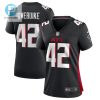 Godwin Igwebuike 42 Atlanta Falcons Women Game Jersey Black stylepulseusa 1