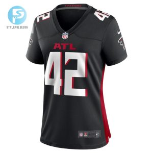 Godwin Igwebuike 42 Atlanta Falcons Women Game Jersey Black stylepulseusa 1 2