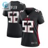 Milo Eifler 52 Atlanta Falcons Women Game Jersey Black stylepulseusa 1