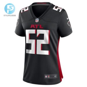 Milo Eifler 52 Atlanta Falcons Women Game Jersey Black stylepulseusa 1 2