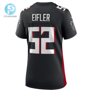 Milo Eifler 52 Atlanta Falcons Women Game Jersey Black stylepulseusa 1 3