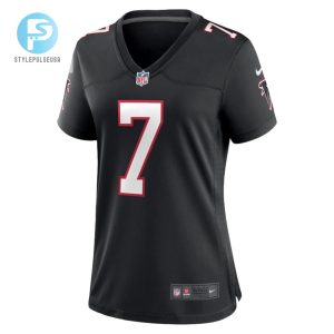 Bijan Robinson 7 Atlanta Falcons Women Alternate Game Jersey Black stylepulseusa 1 2