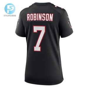 Bijan Robinson 7 Atlanta Falcons Women Alternate Game Jersey Black stylepulseusa 1 3