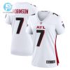 Bijan Robinson 7 Atlanta Falcons Women Away Game Jersey White stylepulseusa 1