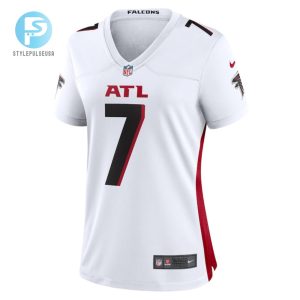 Bijan Robinson 7 Atlanta Falcons Women Away Game Jersey White stylepulseusa 1 2