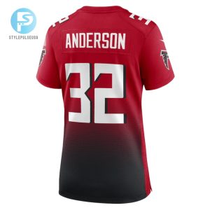 Jamal Anderson 32 Atlanta Falcons Women Retired Game Jersey Red stylepulseusa 1 3