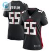 John Abraham 55 Atlanta Falcons Women Retired Game Jersey Black stylepulseusa 1