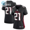 Mike Hughes 21 Atlanta Falcons Womens Game Jersey Black stylepulseusa 1