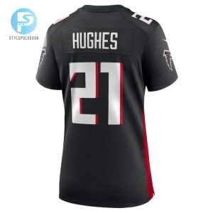 Mike Hughes 21 Atlanta Falcons Womens Game Jersey Black stylepulseusa 1 2