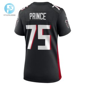 Isaiah Prince 75 Atlanta Falcons Womens Team Game Jersey Black stylepulseusa 1 2