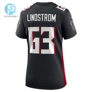 Chris Lindstrom 63 Atlanta Falcons Womens Team Game Jersey Black stylepulseusa 1 2