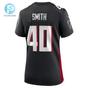 Keith Smith 40 Atlanta Falcons Womens Game Jersey Black stylepulseusa 1 2