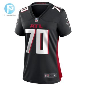 Jake Matthews 70 Atlanta Falcons Womens Game Jersey Black stylepulseusa 1 1